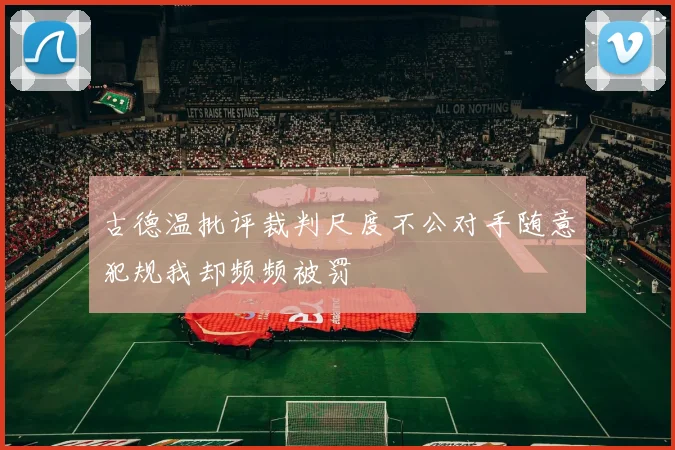 古德温批评裁判尺度不公对手随意犯规我却频频被罚